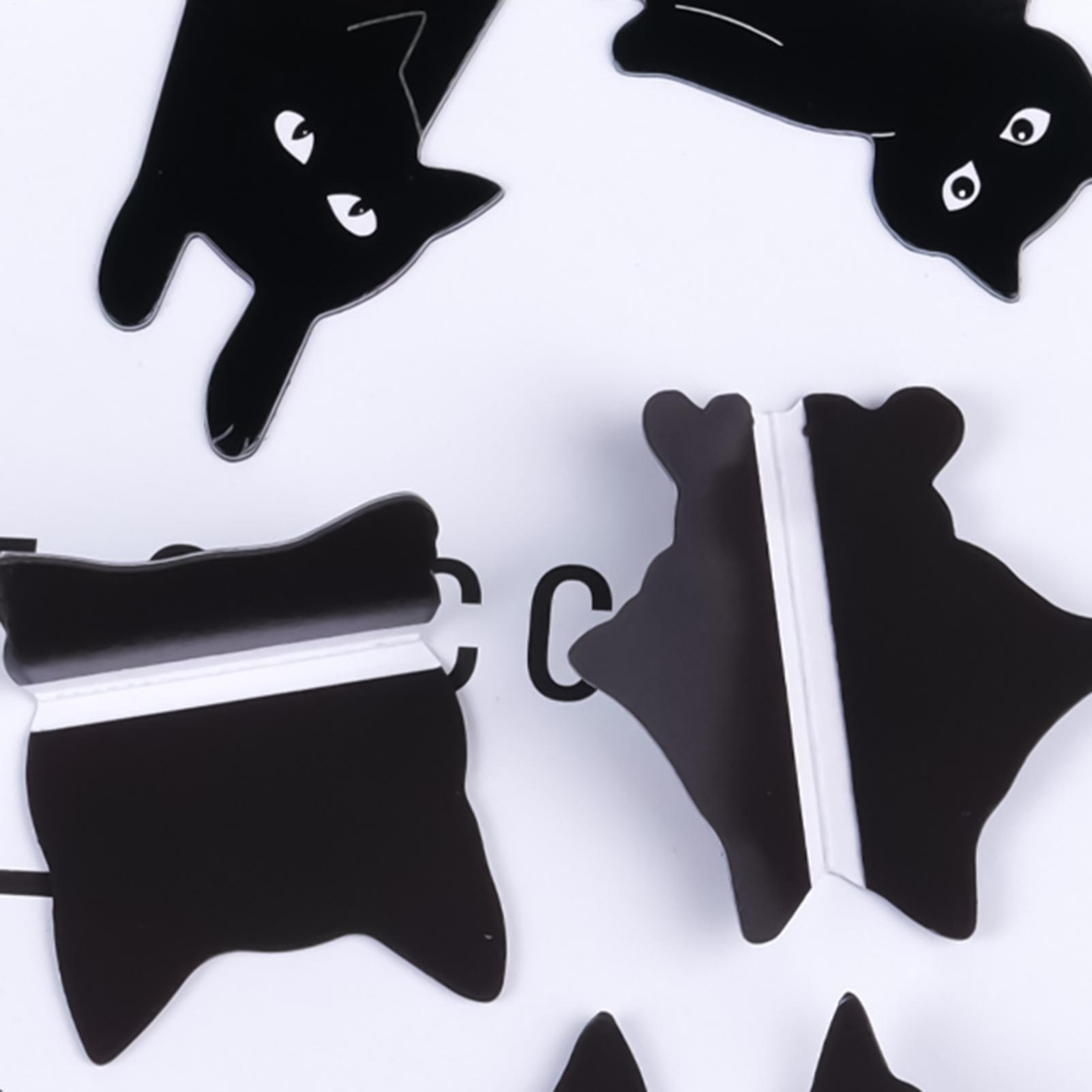 Bookmark Magnetic Clip - Magnetic Black Cat Bookmark 8 Pieces