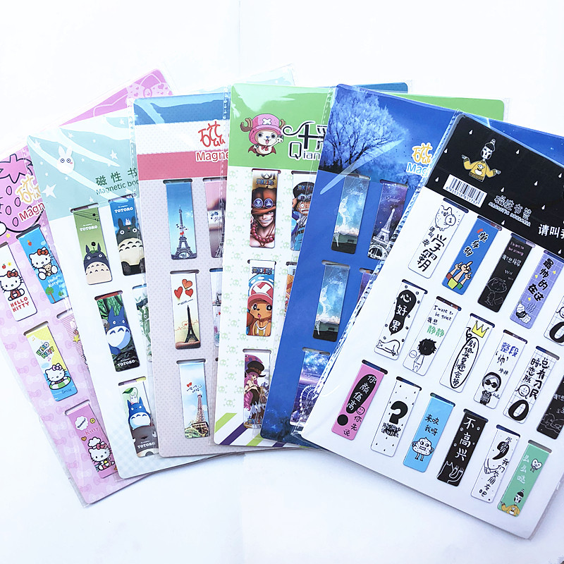 Bookmark Magnetic Clip - 18 Cái/bộ Mèo Tháp Nam Châm