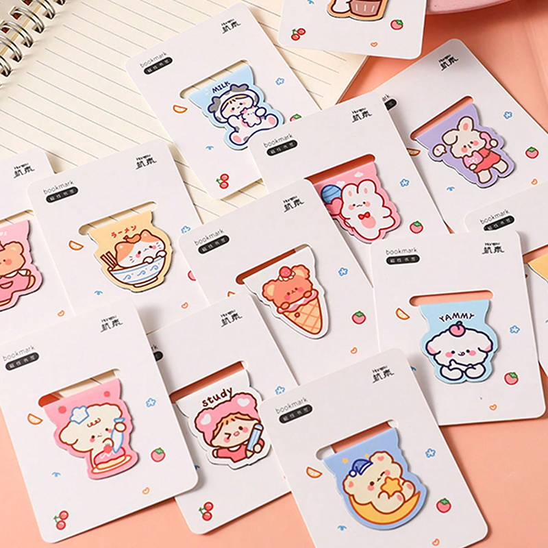5pcs Cute Cartoon Bear Magneti - đánh giá và giá Bookmark Magnetic Clip
