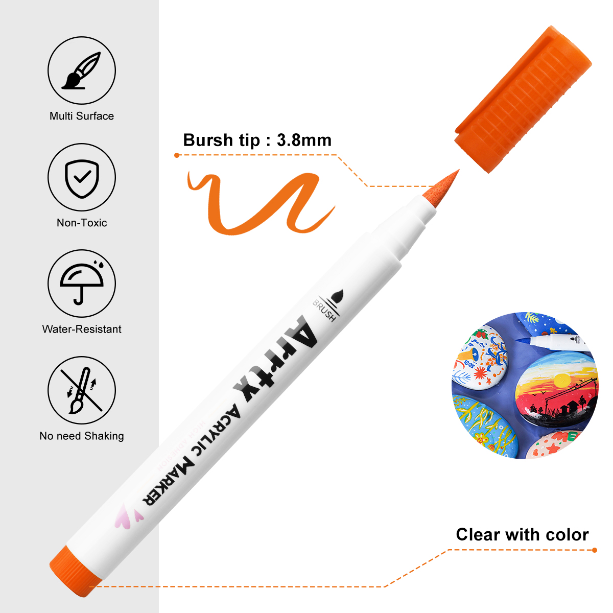 Arrtx Acrylic Paint Pens, Extr - đánh giá và giá Copic Marker Classic