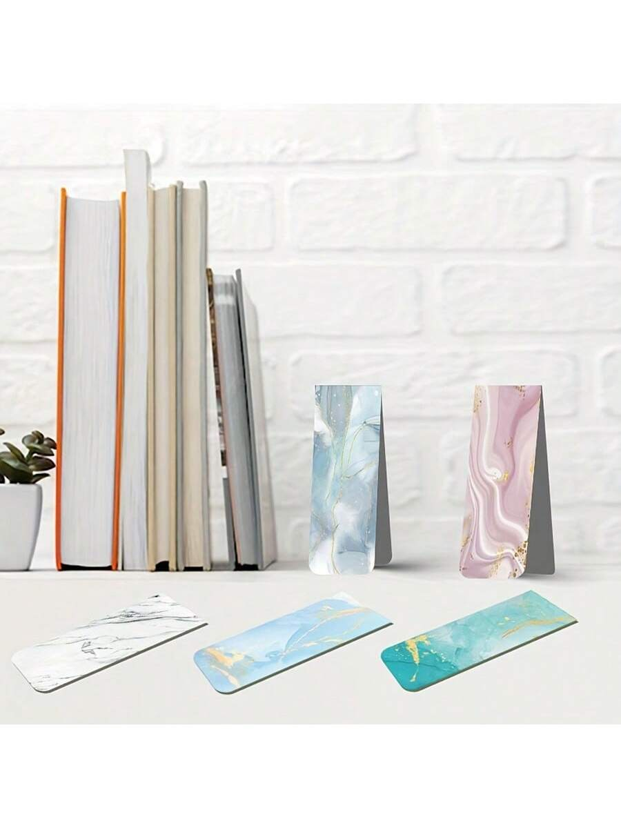 10pcs Assorted Marble Design M - đánh giá và giá Bookmark Magnetic Clip