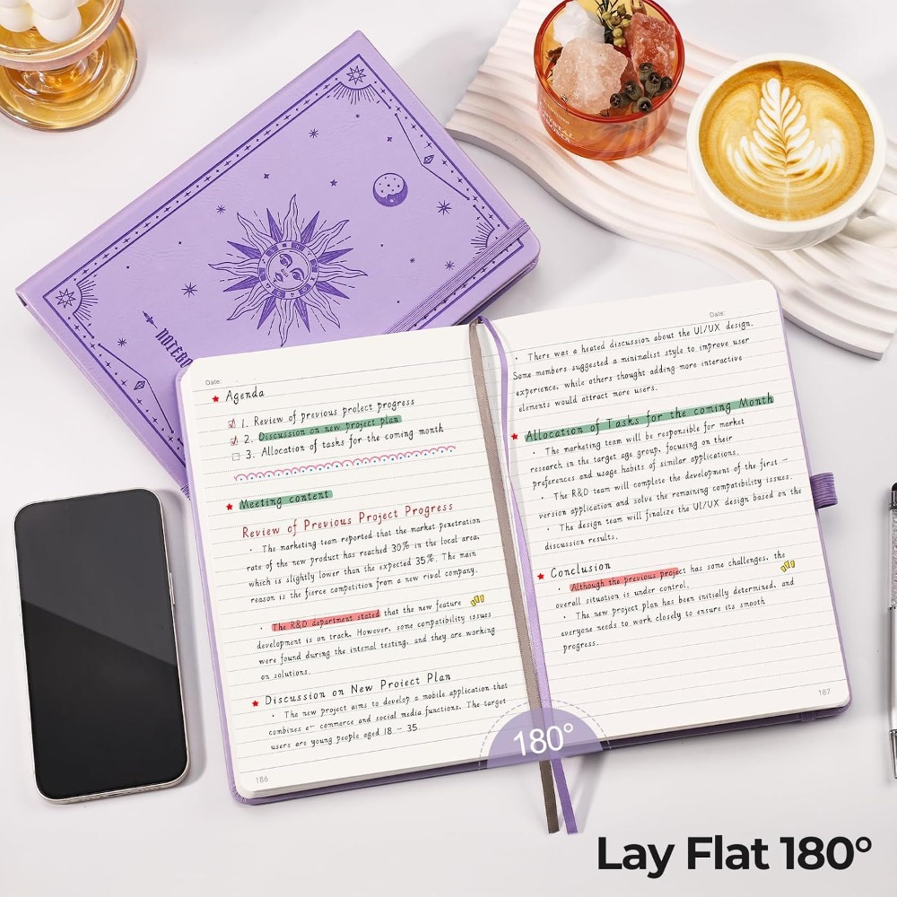 A5 Hardcover Lined Journal - 3 - đánh giá và giá Journal Leather Hardcover