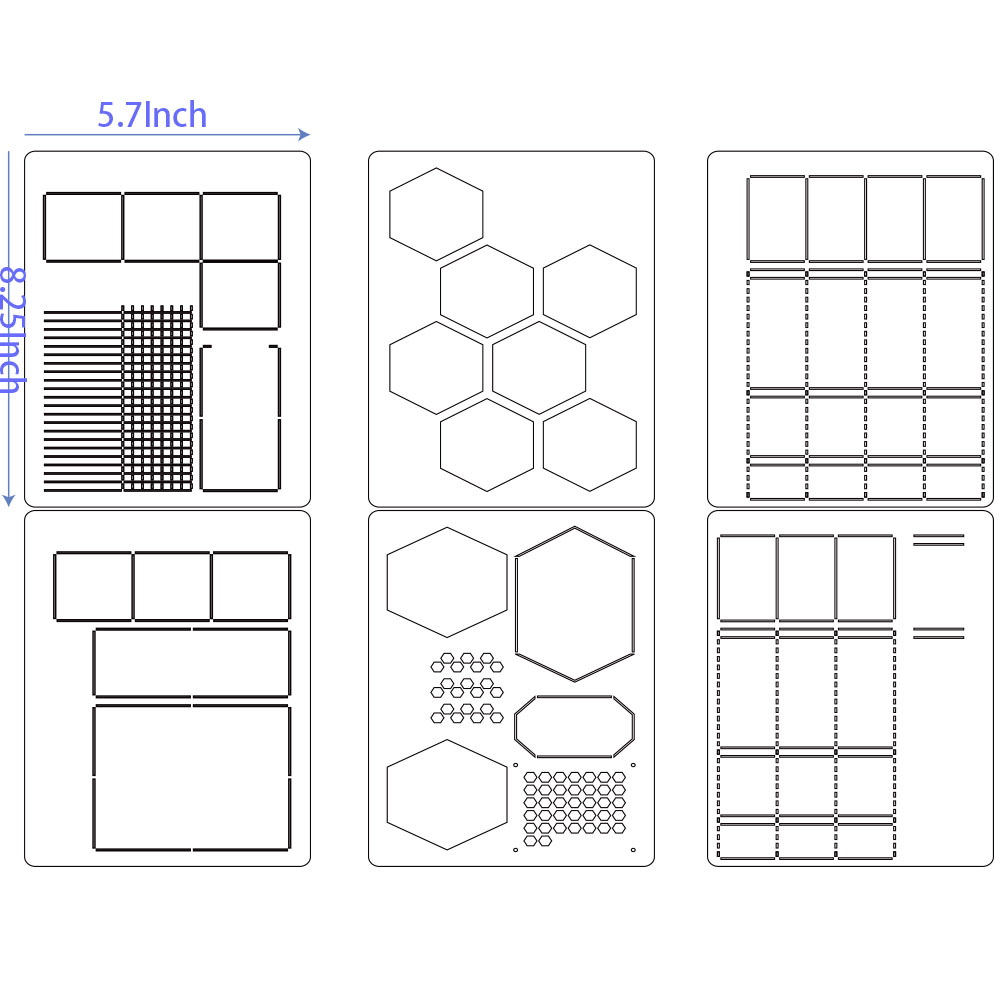 6 Gói Có Thể Tái Sử Dụng Nhựa  - đánh giá và giá Notebook Dotted A5