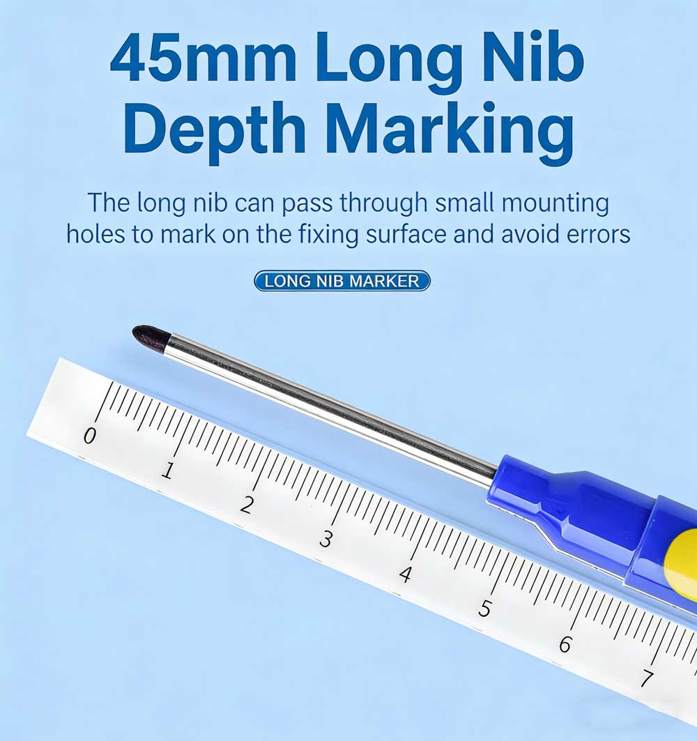Deep Hole Long Nib Head Marker - đánh giá và giá Whiteboard Marker Set