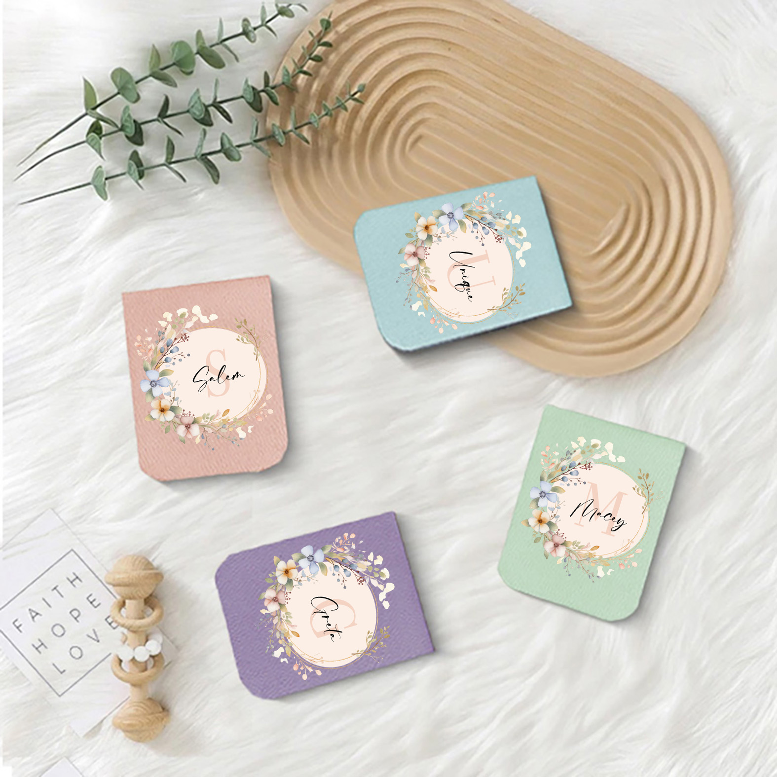 1pc Name Bookmark with Mirror  - đánh giá và giá Bookmark Magnetic Clip