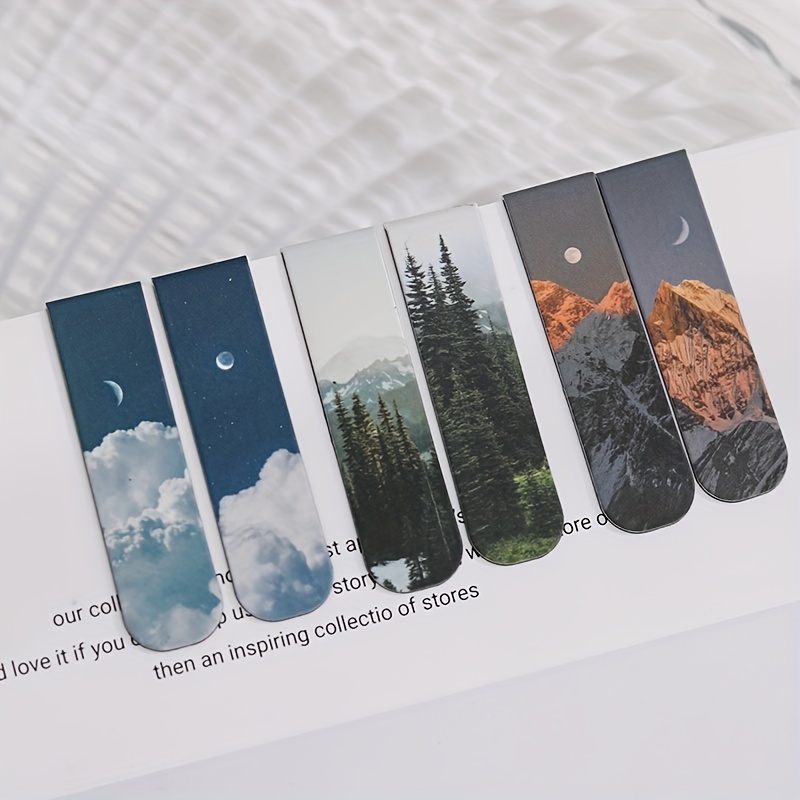 2pcs Landscape Themed Magnetic - đánh giá và giá Bookmark Magnetic Clip
