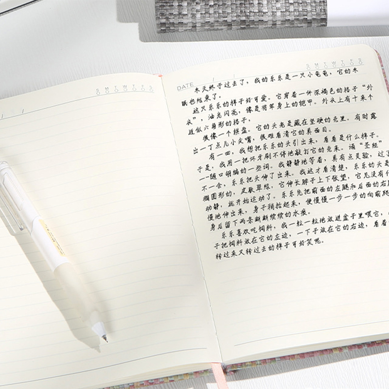 A5 Notebook Imitation Linen Ha - đánh giá và giá Notebook Dotted A5