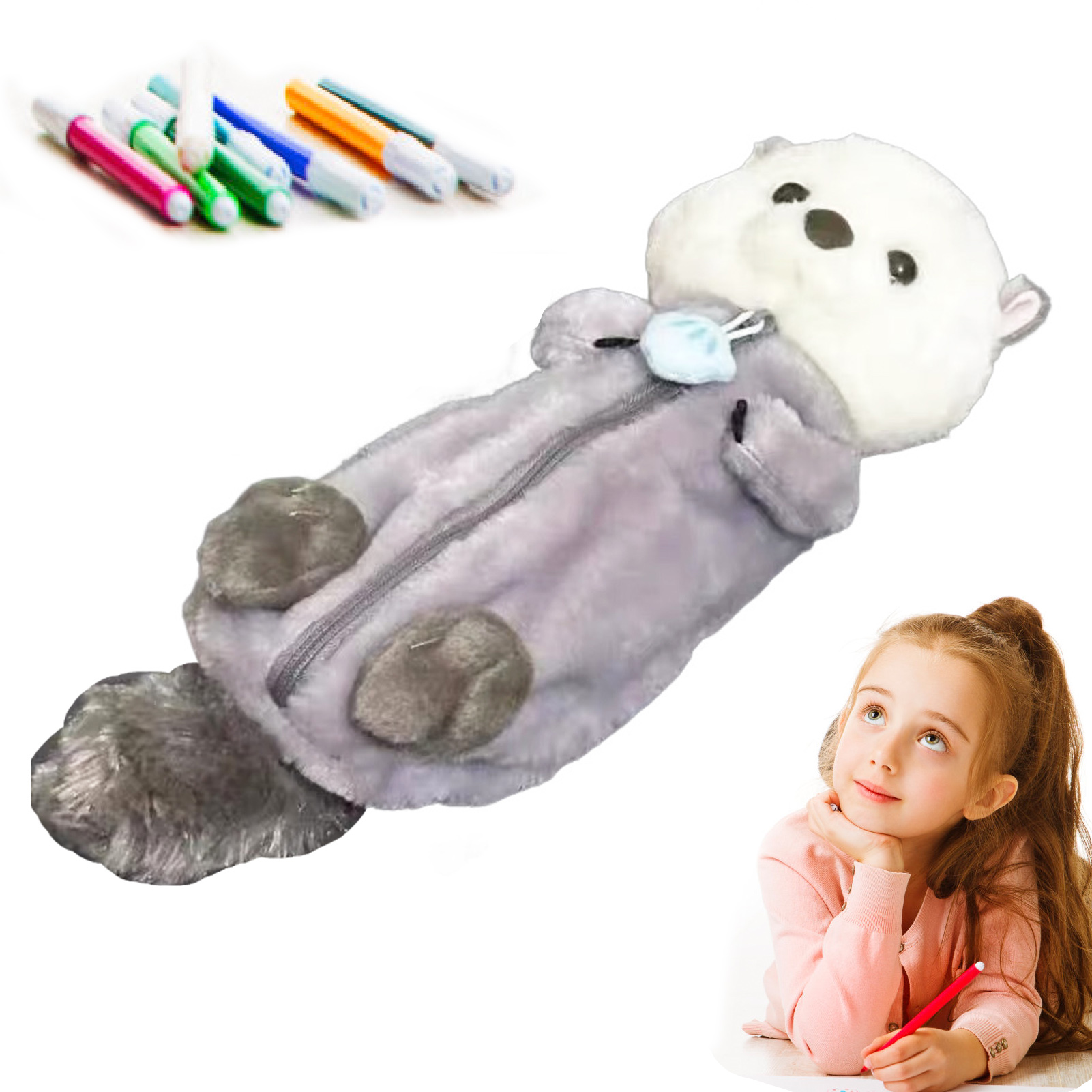 Creative Plush Toy Pencil Case - đánh giá và giá Stationery Supply