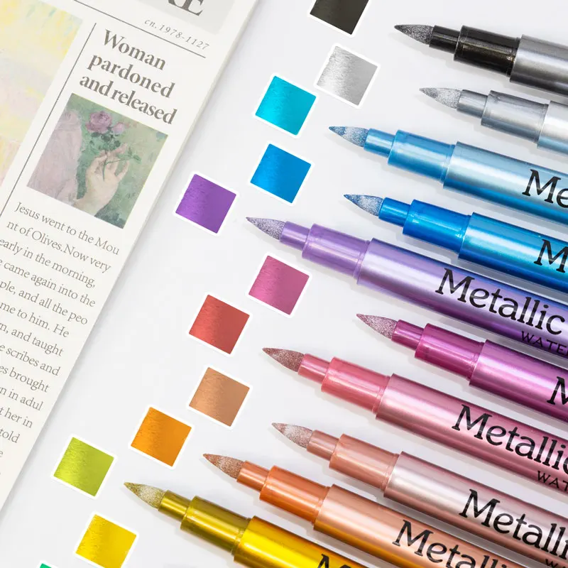 24 Colors Metallic Acrylic Pai - đánh giá và giá Whiteboard Marker Set
