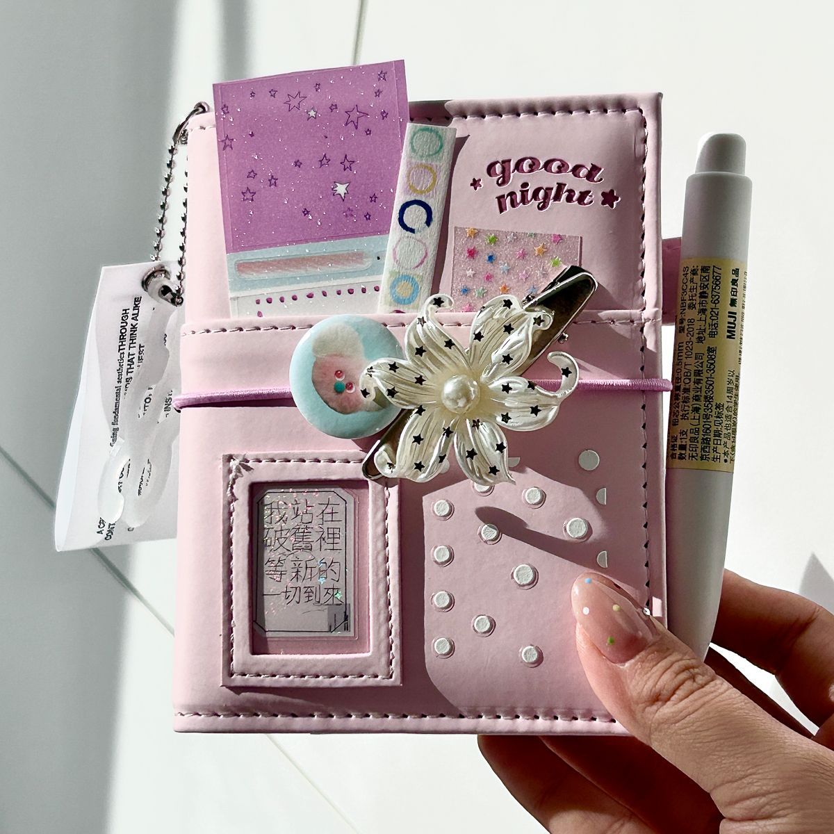 Cute Pink M5 Loose Leaf Hardco - đánh giá và giá Journal Leather Hardcover