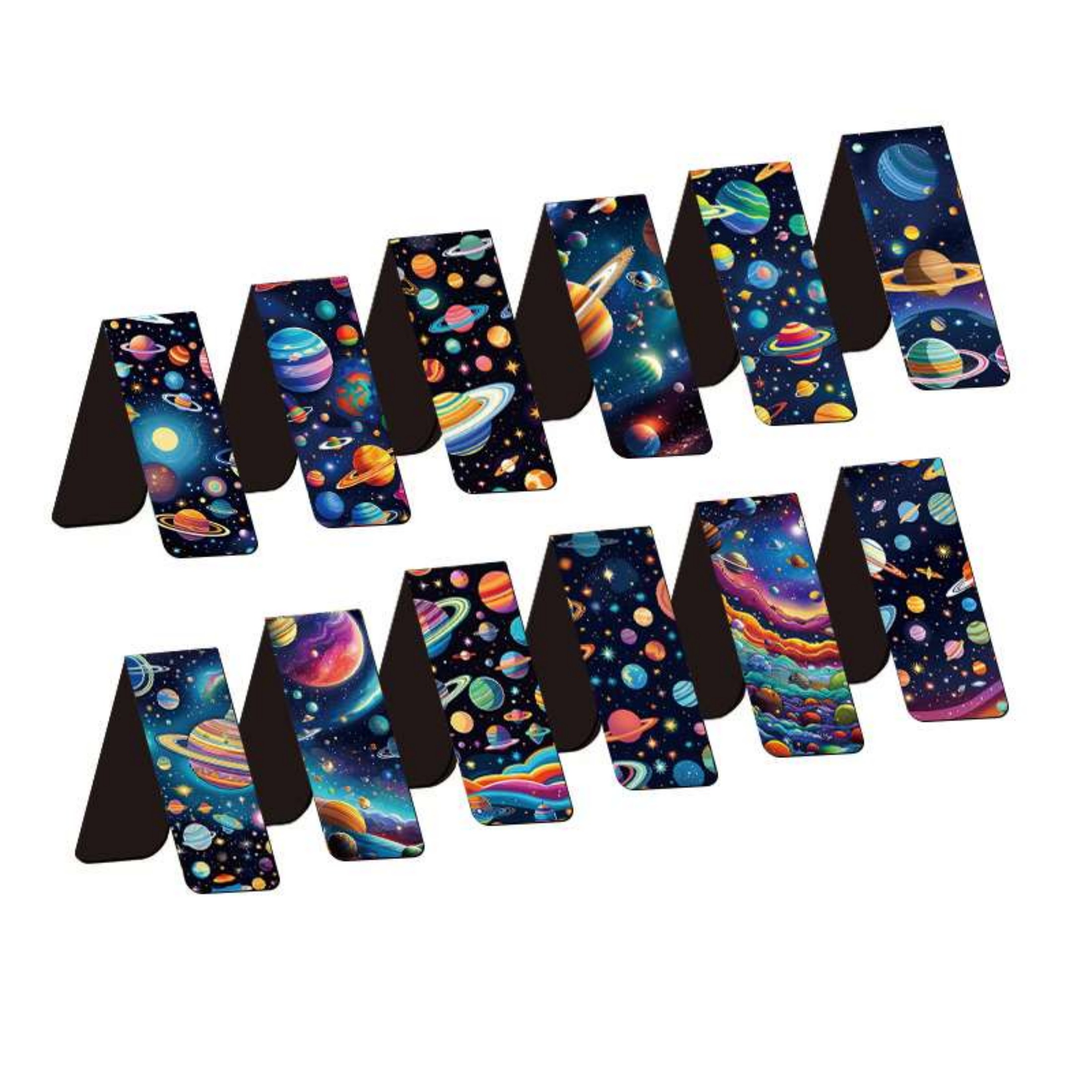 12pcs Space & Planet Themed Ma - đánh giá và giá Bookmark Magnetic Clip
