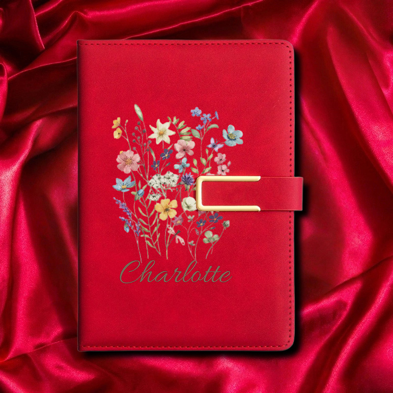 A5 Floral Monogram Custom Name - đánh giá và giá Journal Leather Hardcover
