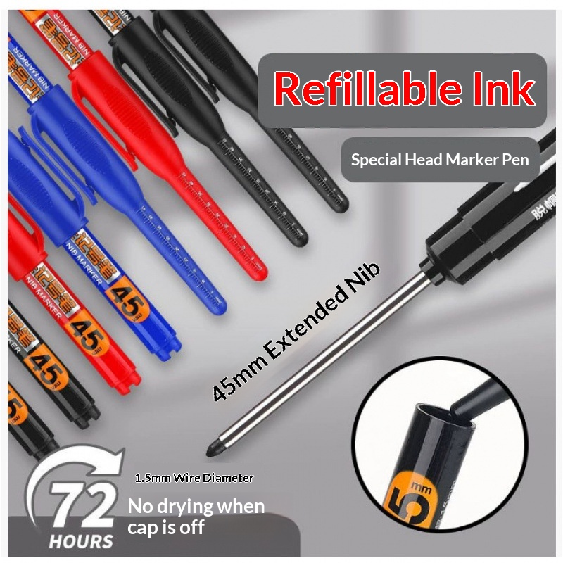12/2Pcs 45mm Deep Hole Marker  - đánh giá và giá Whiteboard Marker Set