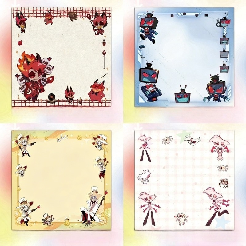 4Pcs Hazbin Hotel Zestial & Al - đánh giá và giá Stationery Office