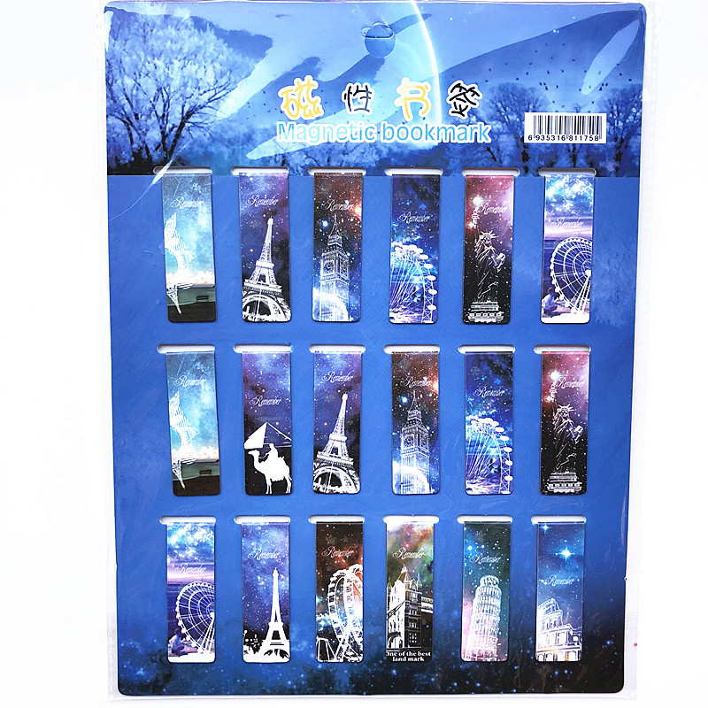 18 Cái/bộ Mèo Tháp Nam Châm Từ - đánh giá và giá Bookmark Magnetic Clip