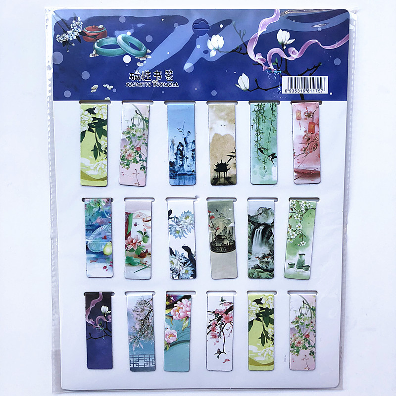 18 Cái/bộ Mèo Tháp Nam Châm Từ - đánh giá và giá Bookmark Magnetic Clip