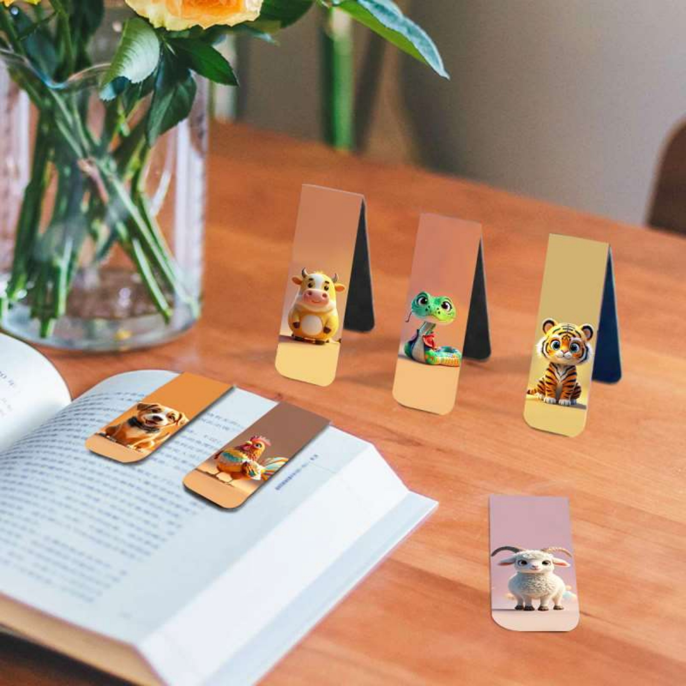 12pcs Adorable Twelve Animal M - đánh giá và giá Bookmark Magnetic Clip
