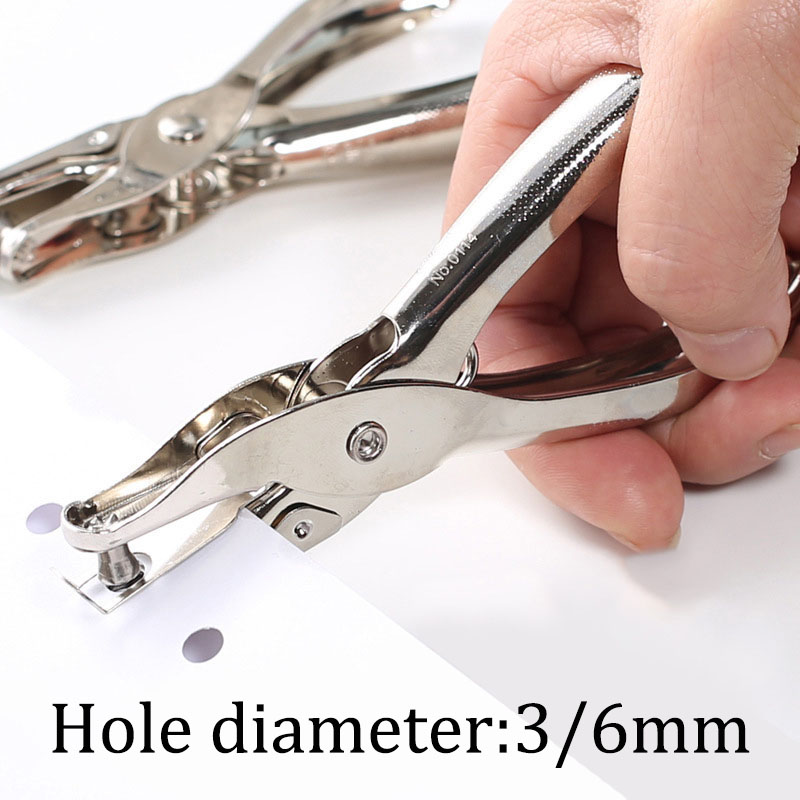 Hand Held Metal Stationery Rou - đánh giá và giá Paper Punch 3 Hole