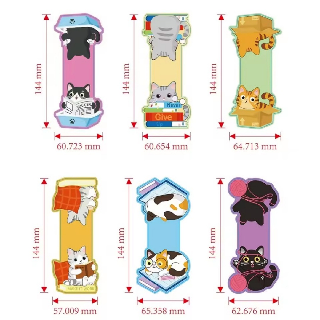 1set Creative Cat Pattern Magn - đánh giá và giá Bookmark Magnetic Clip