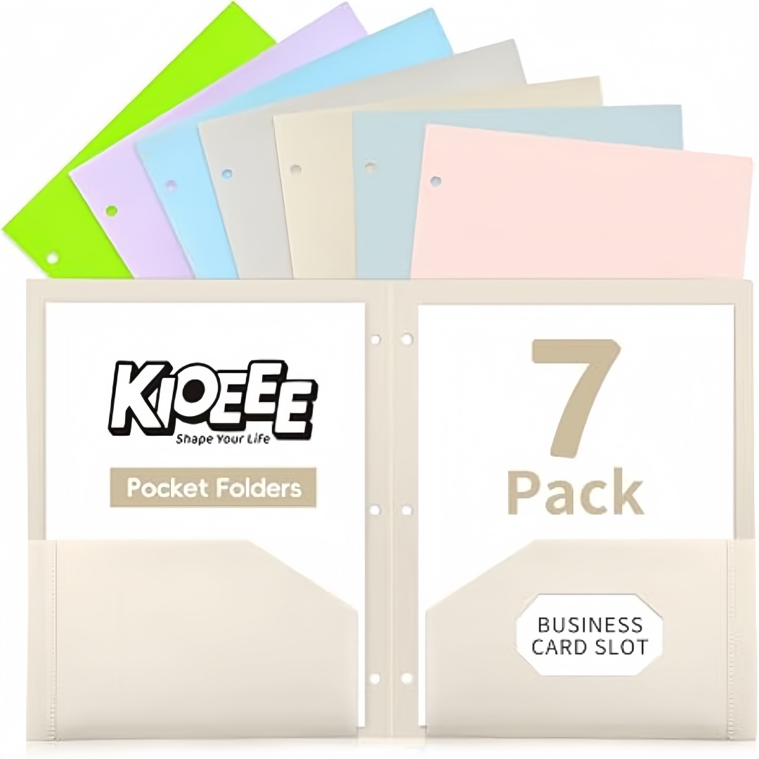 7 Pack Plastic Folders with Po - đánh giá và giá Paper Punch 3 Hole
